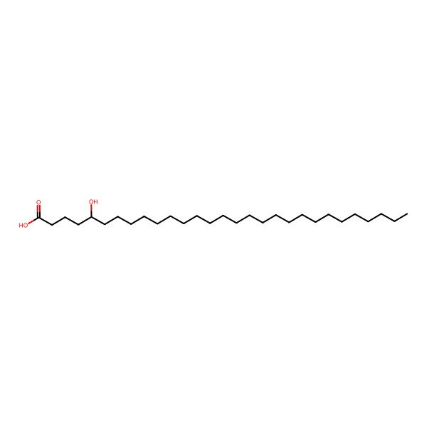2D Structure of 5-Hydroxynonacosanoic acid