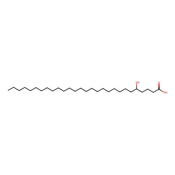 2D Structure of 5-Hydroxyoctacosanoic acid