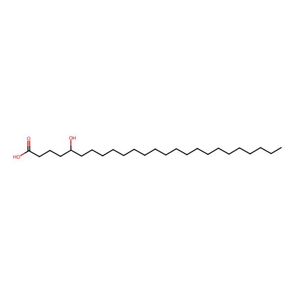 2D Structure of 5-Hydroxypentacosanoic acid