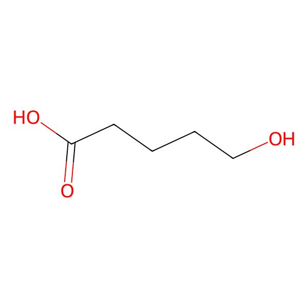 2D Structure of 5-Hydroxypentanoic acid