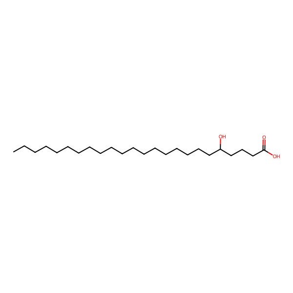 2D Structure of 5-Hydroxytetracosanoic acid