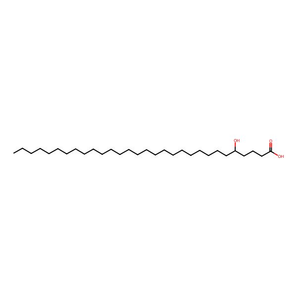 2D Structure of 5-Hydroxytriacontanoic acid