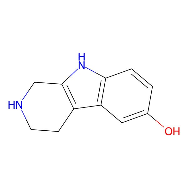 2D Structure of 6-Hydroxy-1,2,3,4-tetrahydro-beta-carboline