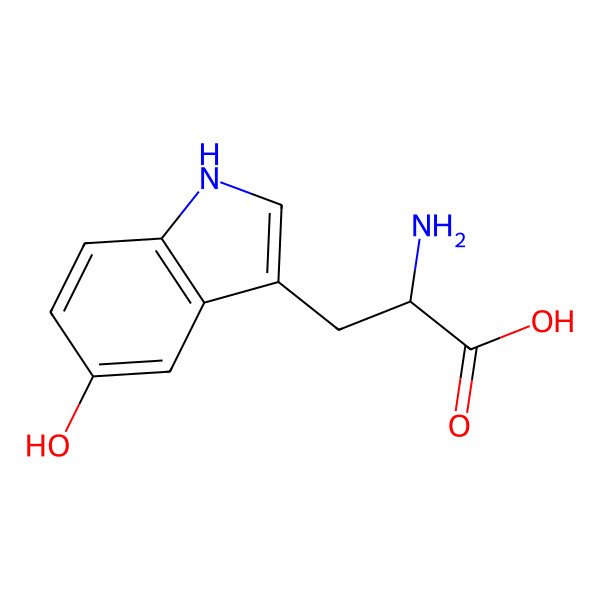 2D Structure of 5-Hydroxytryptophan 2D Structure of 5-Hydroxytryptophan