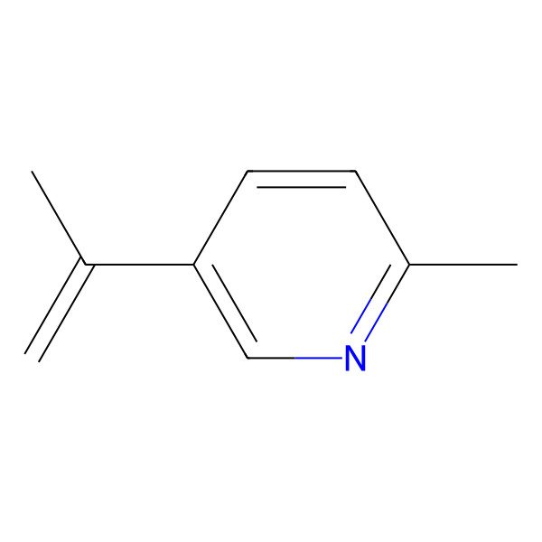 2D Structure of 2-Methyl-5-isopropenylpyridine