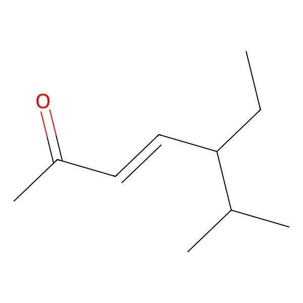 2D Structure of 5-Isopropyl-3-hepten-2-one