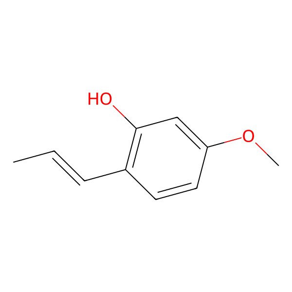 2D Structure of (e)-3-Hydroxyanethole