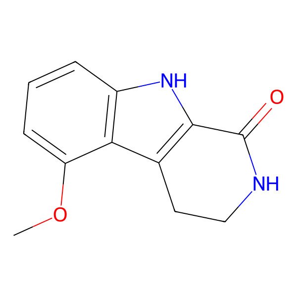 2D Structure of 5-Methoxy-2,3,4,9-tetrahydropyrido[3,4-b]indol-1-one