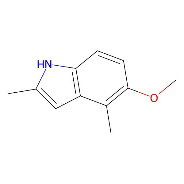 2D Structure of 5-Methoxy-2,4-dimethylindole