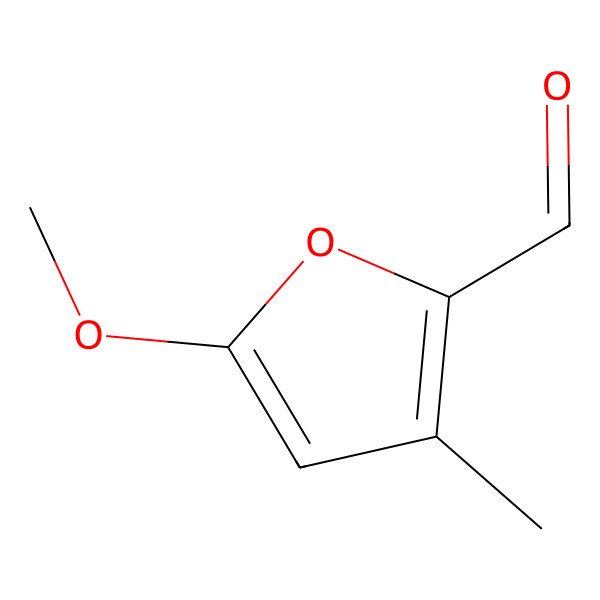 2D Structure of 5-Methoxy-3-methylfuran-2-carbaldehyde