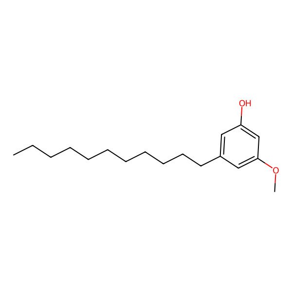 2D Structure of 5-Methoxy-3-undecylphenol