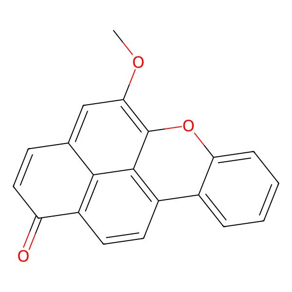 2D Structure of 5-Methoxy-6-oxa-benzo[def]chrysen-1-one