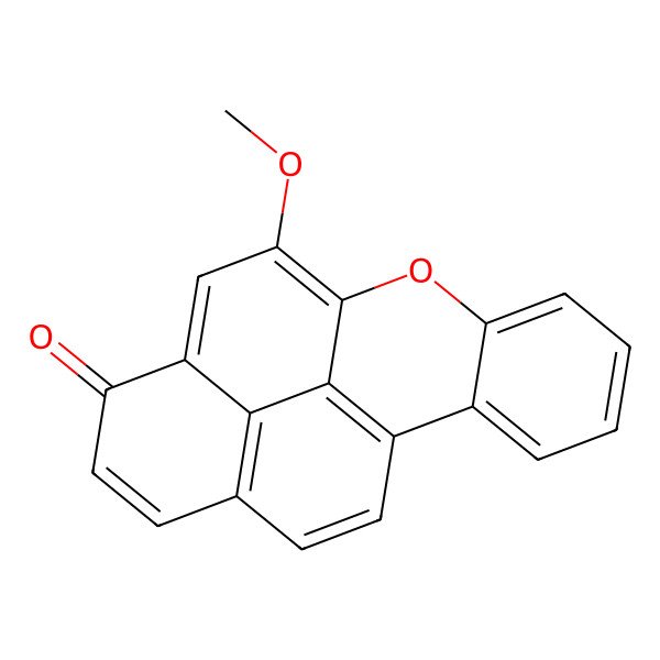 2D Structure of 5-Methoxy-6-oxa-benzo[def]chrysen-3-one