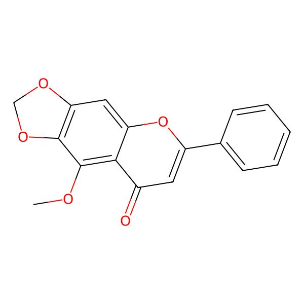 2D Structure of 5-Methoxy-6,7-methylenedioxyflavone