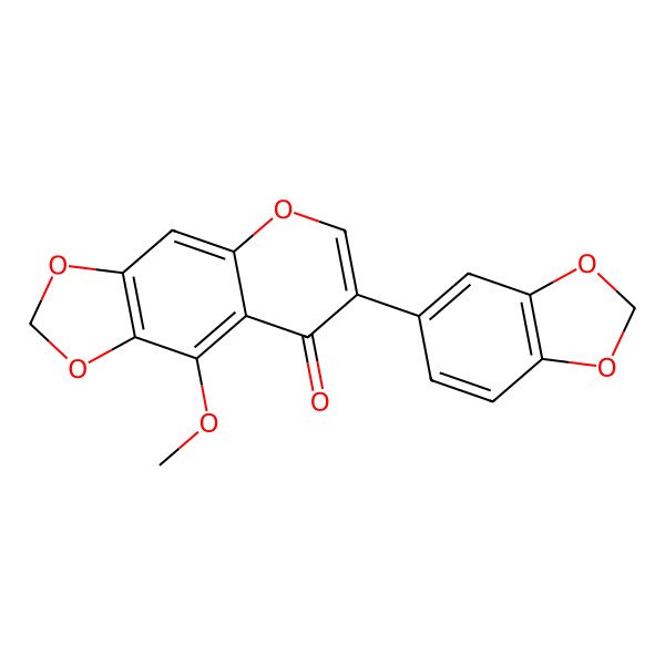 2D Structure of 5-Methoxy-6,7;3',4'-bis(methylenedioxy)isoflavone