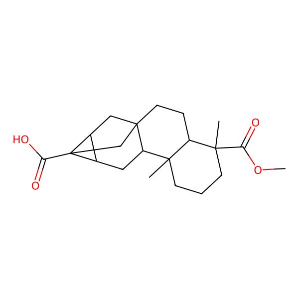 2D Structure of 5-Methoxycarbonyl-5,9-dimethylpentacyclo[11.2.1.01,10.04,9.012,14]hexadecane-13-carboxylic acid