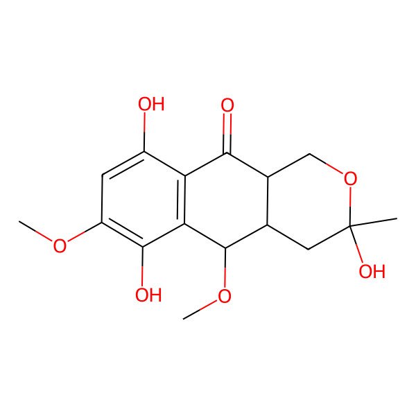 2D Structure of 5-methoxydihydrofusarubin B
