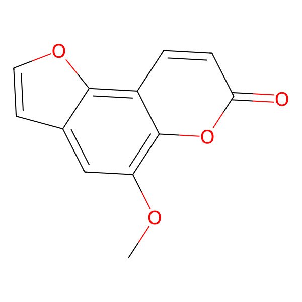 2D Structure of 5-Methoxyfuro[2,3-f]chromen-7-one