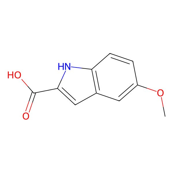 2D Structure of 5-Methoxyindole-2-carboxylic acid