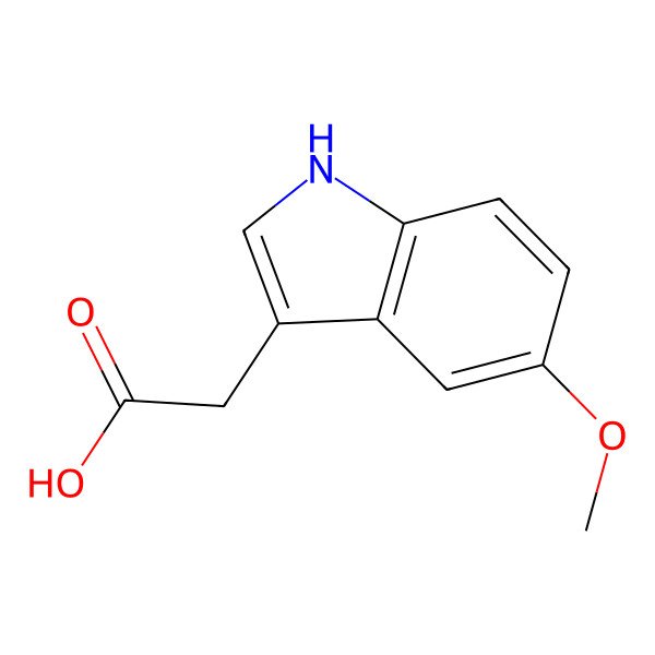 2D Structure of 5-Methoxyindole-3-acetic acid
