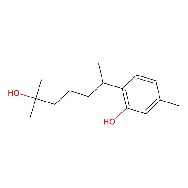 2D Structure of 2-(6-Hydroxy-6-methylheptan-2-yl)-5-methylphenol