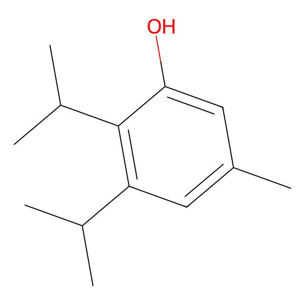 2D Structure of 5-Methyl-2,3-diisopropylphenol