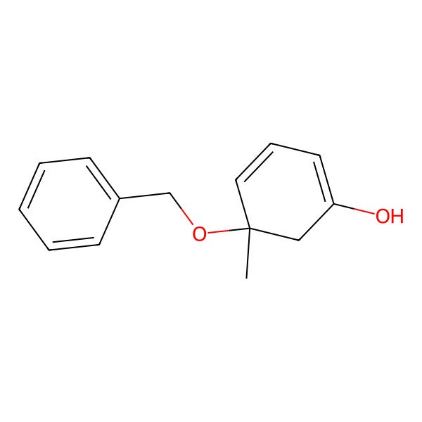 2D Structure of 5-Methyl-5-phenylmethoxycyclohexa-1,3-dien-1-ol 2D Structure of 5-Methyl-5-phenylmethoxycyclohexa-1,3-dien-1-ol