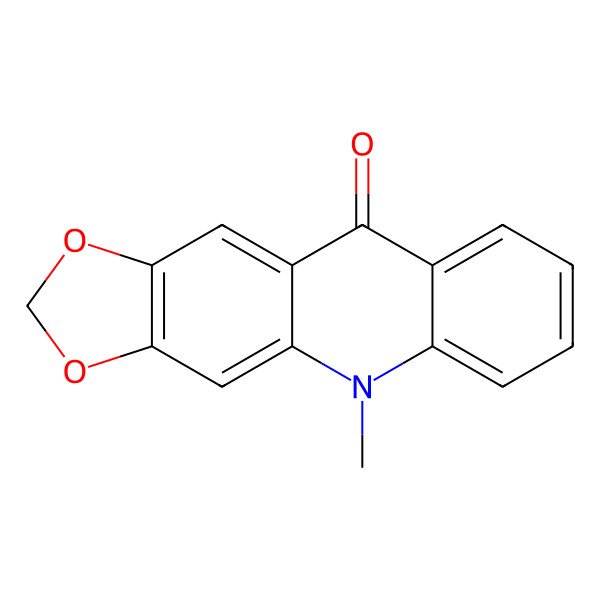 2D Structure of 5-methyl-5H-[1,3]dioxolo[4,5-b]acridin-10-one