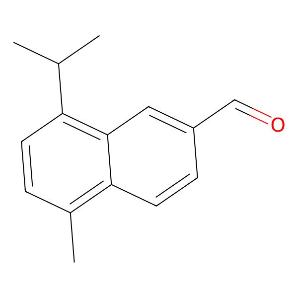 2D Structure of 5-Methyl-8-propan-2-ylnaphthalene-2-carbaldehyde
