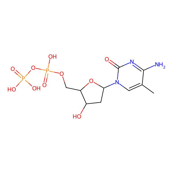 2D Structure of 5-Methyldeoxycytidine 5'-(trihydrogen diphosphate)