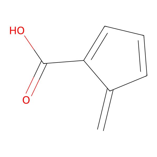 2D Structure of 5-Methylidenecyclopenta-1,3-diene-1-carboxylic acid