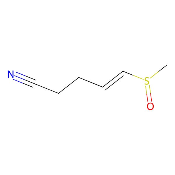 2D Structure of 5-(Methylsulfinyl)-4-pentenenitrile