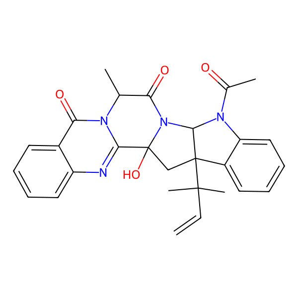 2D Structure of 5-N-acetyl-15bbeta-hydroxyardeemin