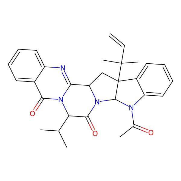 2D Structure of 5-N-acetyl-8-isopropylardeemin