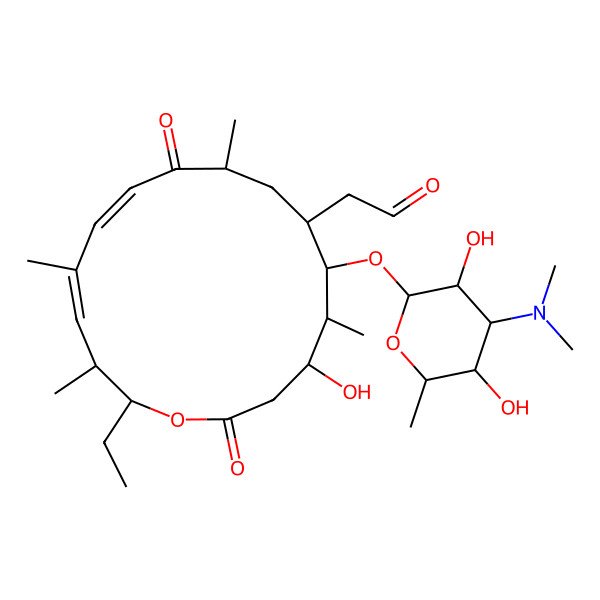 2D Structure of 5-O-beta-D-mycaminosyl-20-oxotylonolide