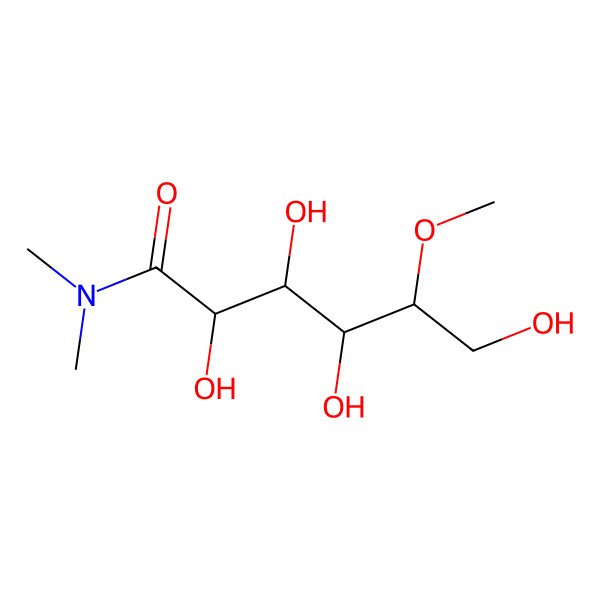 2D Structure of 5-O-Methyl-d-gluconic acid dimethylamide