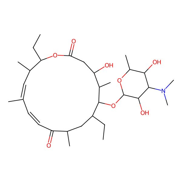 2D Structure of 5-O-mycaminosyl tylactone