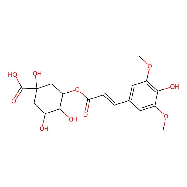 2D Structure of 5-O-sinapoylquinic acid