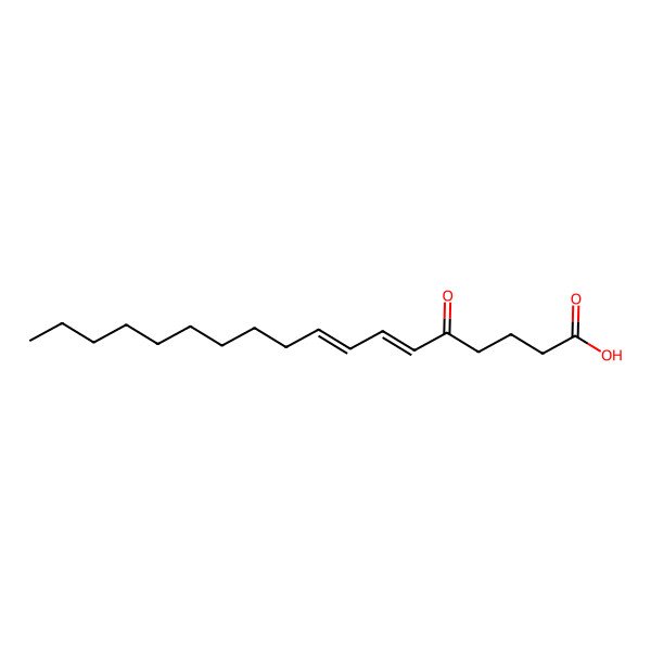 2D Structure of 5-Oxooctadeca-6,8-dienoic acid