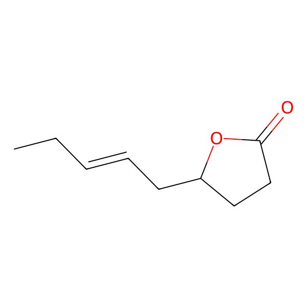 2D Structure of 5-Pent-2-enyloxolan-2-one