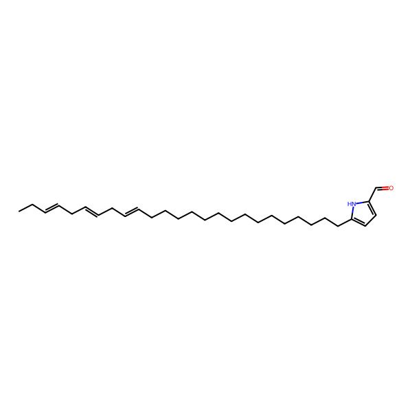 2D Structure of 5-pentacosa-16,19,22-trienyl-1H-pyrrole-2-carbaldehyde