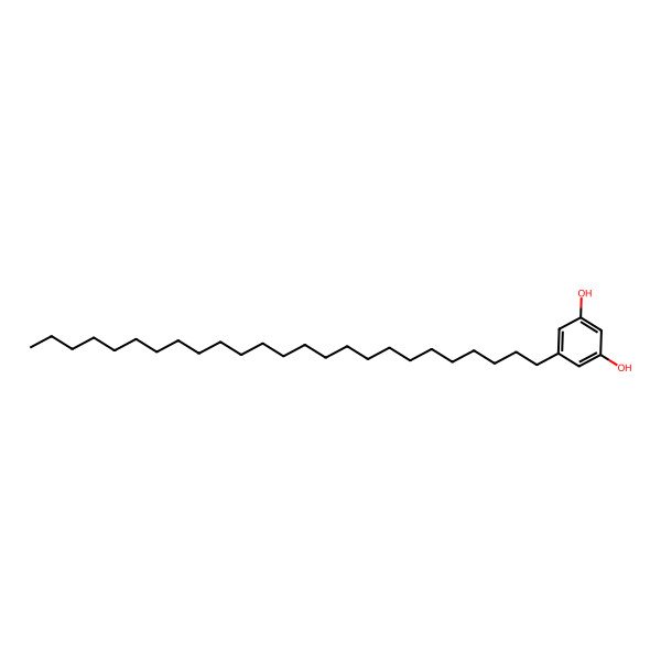 2D Structure of 5-Pentacosylbenzene-1,3-diol