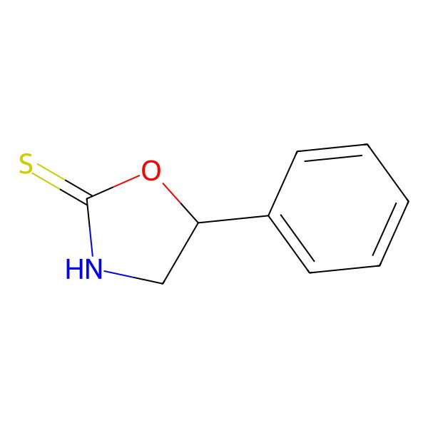 2D Structure of 5-Phenyl-2-oxazolidinethione 2D Structure of 5-Phenyl-2-oxazolidinethione