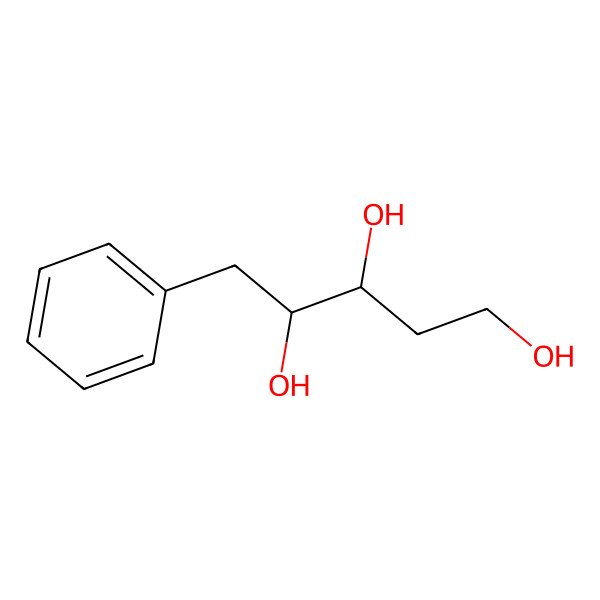 2D Structure of 5-Phenylpentane-1,3,4-triol