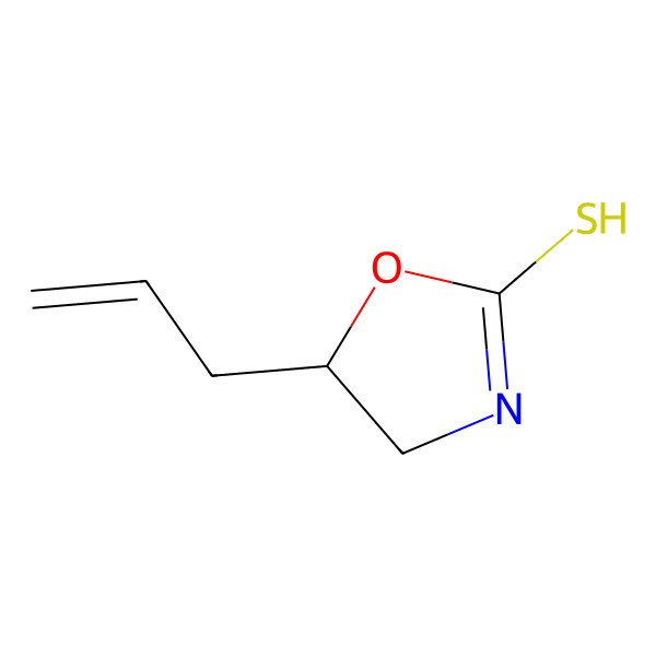 2D Structure of 5-prop-2-enyl-4,5-dihydro-1,3-oxazole-2-thiol
