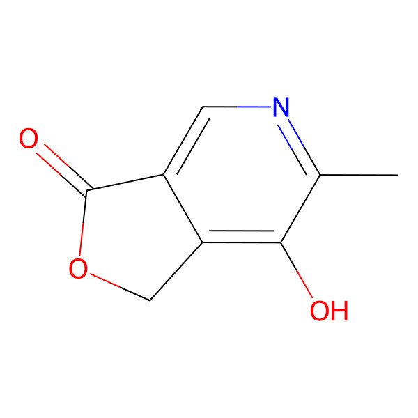 2D Structure of 7-hydroxy-6-methylfuro(3,4-c)pyridin-3(1H)-one
