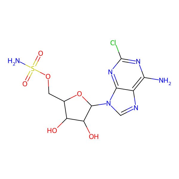 2D Structure of 5'-Sulfamoyl-2-chloroadenosine
