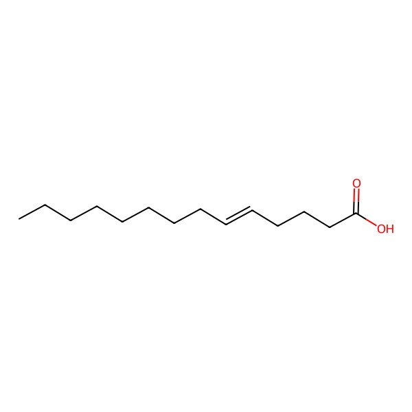 2D Structure of 5-Tetradecenoic acid