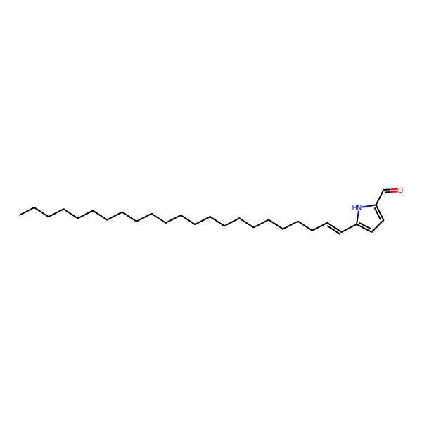2D Structure of 5-tricos-1-enyl-1H-pyrrole-2-carbaldehyde