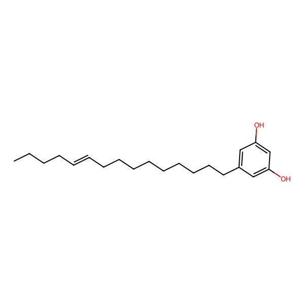 2D Structure of 5-((Z)-pentadec-10-en-1-yl)resorcinol